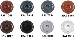 4,8x35 Wkręt typu panhead RAL 8017 op.250 szt