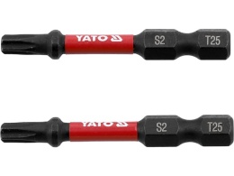 Bity udarowe 1/4'' x 50mm Torx T25 Yato 2 szt