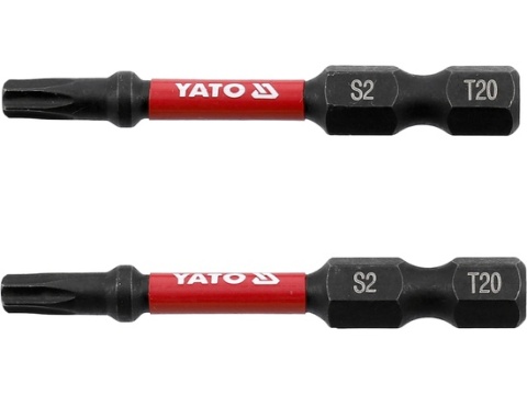 Bity udarowe 1/4'' x50mm torx T20 Yato 2 szt
