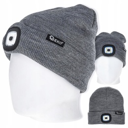 Czapka zimowa Geko rozmiar uniwersalny z oświetleniem led