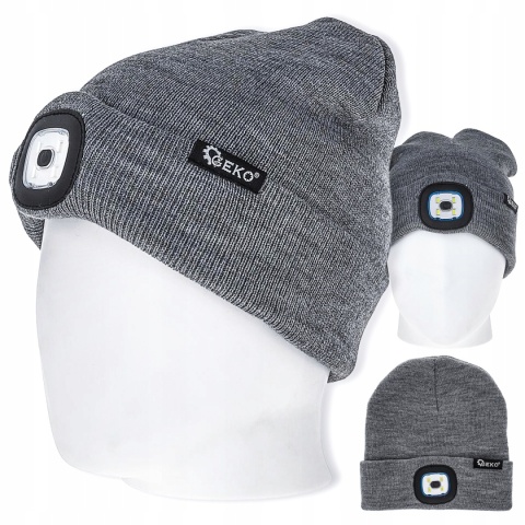Czapka zimowa Geko rozmiar uniwersalny z oświetleniem led