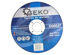 Tarcza 125x1 do metalu Geko G00027