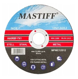Tarcza do metalu 125x1 do metalu Mastiff MFMC12510