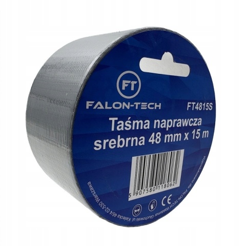 Taśma naprawcza srebrna zbrojona 48mmx15m Falon tech