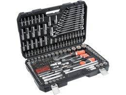 ZESTAW NARZĘDZIOWY 1/4'', 3/8'' I 1/2'', 216 SZT.