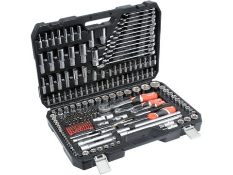 ZESTAW NARZĘDZIOWY 1/4'', 3/8'' I 1/2'', 216 SZT.