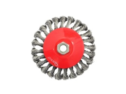 Szczotka druciana boczna pleciona 125mm na szlifierkę M14