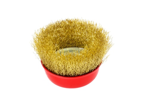 Szczotka druciana mosiężna czołowa 65mm do szlifierki M14