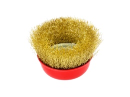 Szczotka druciana mosiężna czołowa 75mm do szlifierki M14