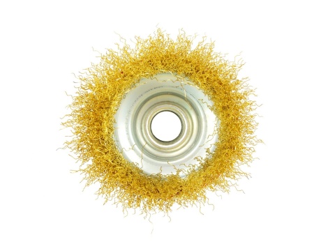 Szczotka druciana mosiężna czołowa 85mm do szlifierki M14