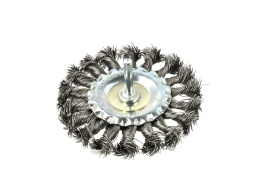 Szczotka druciana tarczowa pleciona na wiert.100mm