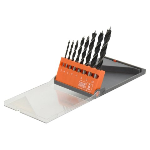 Wiertła do drewna Sthor 22381 3-10 mm 8 sztuk