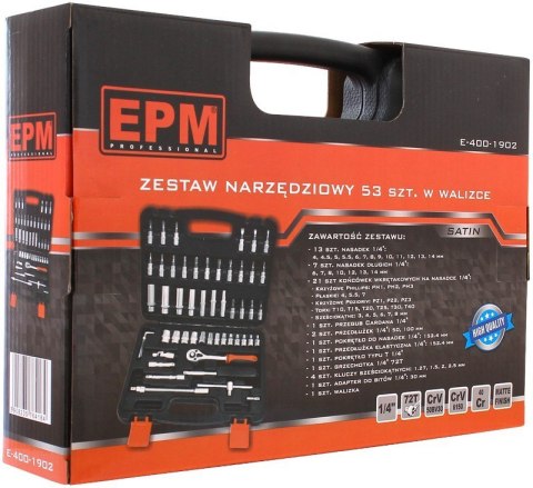 Zestaw narzędzi EPM 5908235764184 52 el.