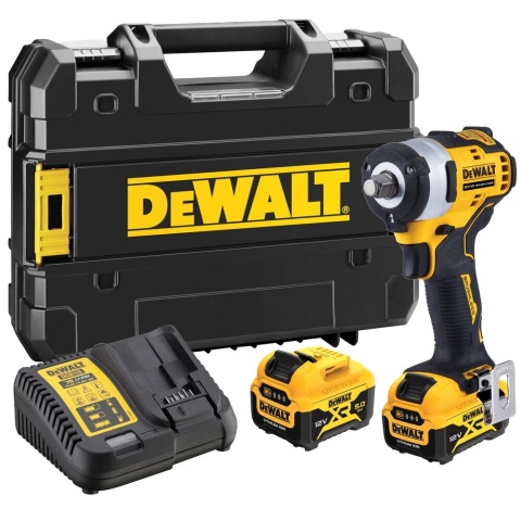 akumulatorowy klucz udarowy 1/2", 340Nm DeWalt [DCF901P2-QW] 12V Li-lon 2x5,0Ah