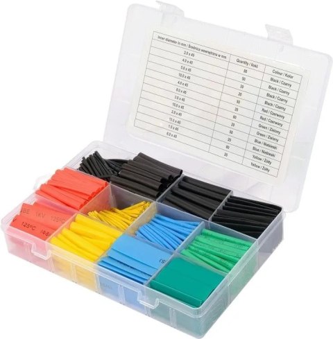 Koszulki termokurczliwe 530 sztuk YT-068672 yato