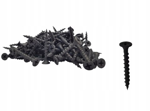 WKRĘT CZARNY FOSFATOWANY DO DREWNA 3,5 X 35 1 KG