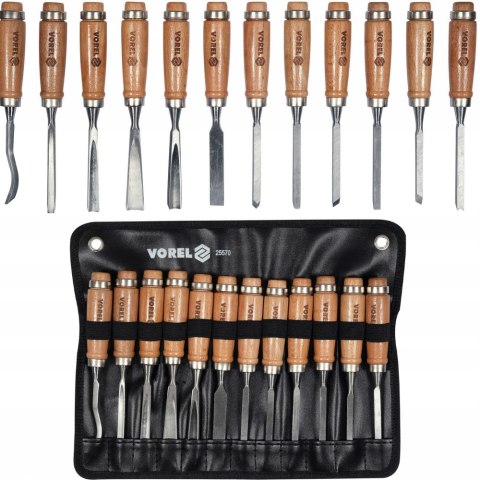 DŁUTA RZEŹBIARSKIE DO DREWNA SNYCERSKIE STOLARSKIE ZESTAW 12 szt.