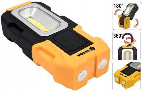 LAMPA RĘCZNA OBROTOWA COB LED 82724 VOREL