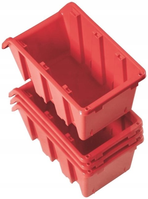 Pojemnik magazynowy czerwony kuweta KTR16 155 x 100 x 70 Kistenberg