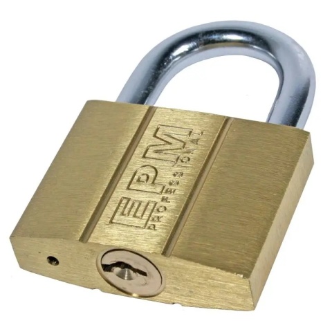 KŁÓDKA MOSIĘŻNA 5 KLUCZY 30MM