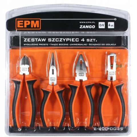 Zestaw szczypiec 4 sztuki 160mm EPM E-400-0039